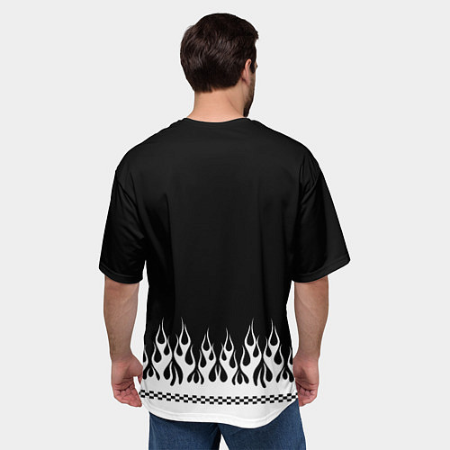 Мужская футболка оверсайз Dead black - Bones / 3D-принт – фото 4