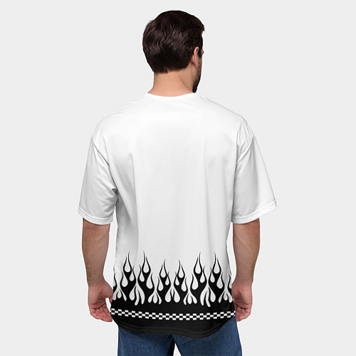 Мужская футболка оверсайз Dead white - Bones / 3D-принт – фото 4