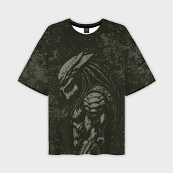 Футболка оверсайз мужская Predator 1987, цвет: 3D-принт