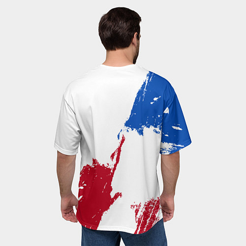 Мужская футболка оверсайз Колорадо Эвеланш - брызги красок / 3D-принт – фото 4