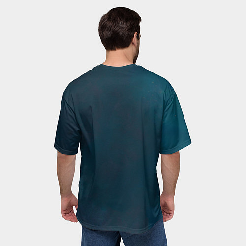 Мужская футболка оверсайз Попугай акварельный - big picture / 3D-принт – фото 4