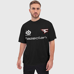 Футболка оверсайз мужская FaZe Clan - S1mple 007, цвет: 3D-принт — фото 2