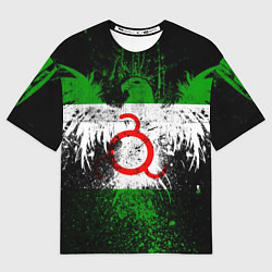 Футболка оверсайз мужская Ингушетия, цвет: 3D-принт