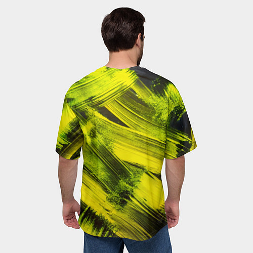 Мужская футболка оверсайз Bones держит трость / 3D-принт – фото 4