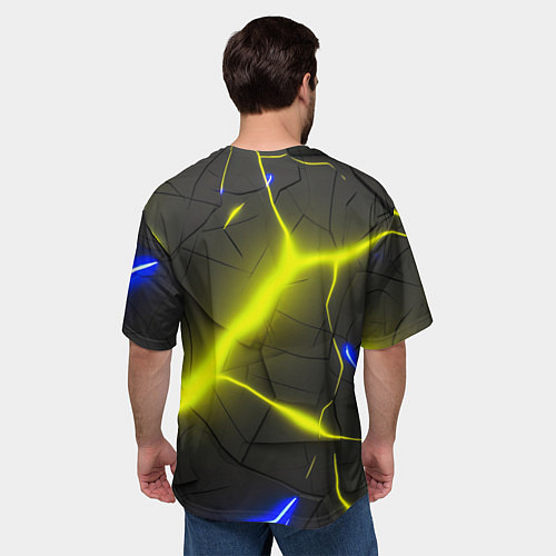 Мужская футболка оверсайз Bones в спортивном стиле / 3D-принт – фото 4