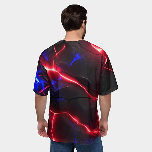 Мужская футболка оверсайз Bones в косухе / 3D-принт – фото 4