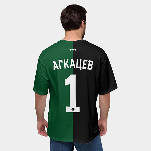 Мужская футболка оверсайз Агкацев - ФК Краснодар / 3D-принт – фото 4
