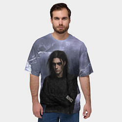 Футболка оверсайз мужская Bones в образе психа, цвет: 3D-принт — фото 2