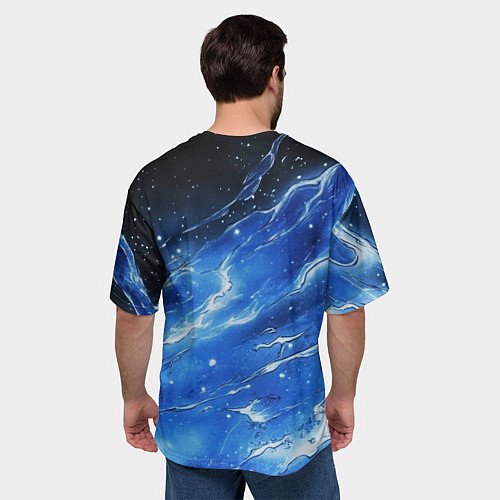 Мужская футболка оверсайз Bones глаза закрыты / 3D-принт – фото 4