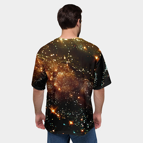 Мужская футболка оверсайз Bones в панаме / 3D-принт – фото 4