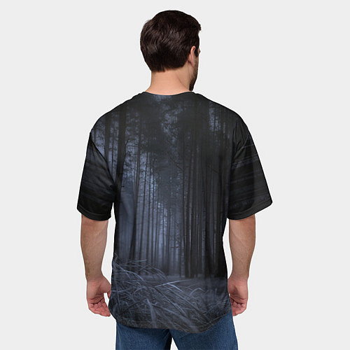 Мужская футболка оверсайз Bones в стиле ужасов / 3D-принт – фото 4