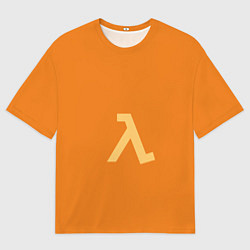 Мужская футболка оверсайз Half-Life orange
