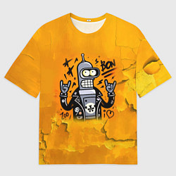 Футболка оверсайз мужская Cool Bender - graffiti, цвет: 3D-принт