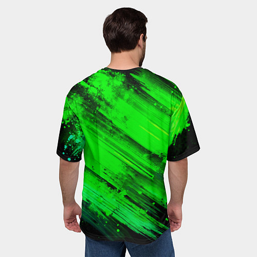 Мужская футболка оверсайз Bones лого с черепом / 3D-принт – фото 4