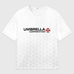 Футболка оверсайз мужская Umbrella white, цвет: 3D-принт