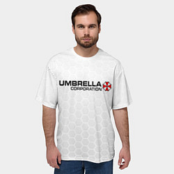 Футболка оверсайз мужская Umbrella white, цвет: 3D-принт — фото 2