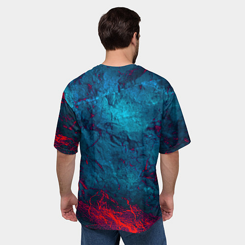 Мужская футболка оверсайз Логотип Bones / 3D-принт – фото 4