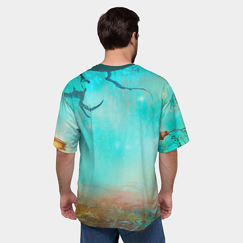 Мужская футболка оверсайз Bones в стиле демона / 3D-принт – фото 4