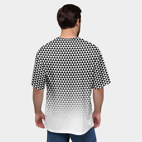 Мужская футболка оверсайз Сент Луис Блюз - белый градиент / 3D-принт – фото 4