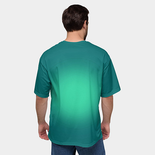 Мужская футболка оверсайз Croco cub is a cool skateboarder / 3D-принт – фото 4