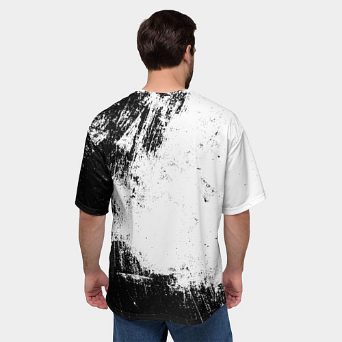 Мужская футболка оверсайз Squid Game Игрок 067 держит маску / 3D-принт – фото 4