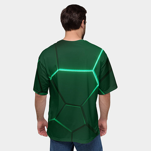 Мужская футболка оверсайз Игрок 218 - Игра в кальмара / 3D-принт – фото 4