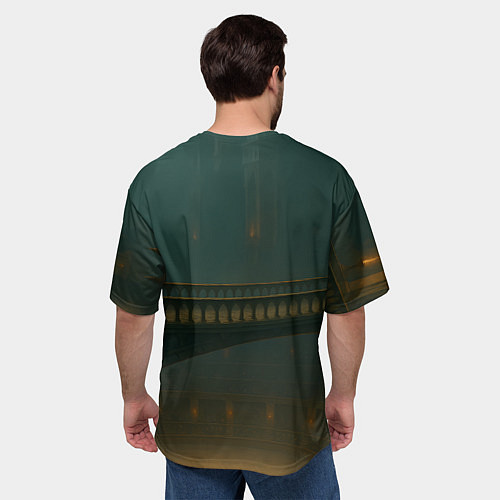 Мужская футболка оверсайз Игрок 218 в боевой стойке / 3D-принт – фото 4