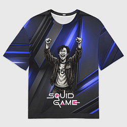 Футболка оверсайз мужская Победа игрока 456 Игра в кальмара, цвет: 3D-принт