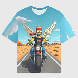 Футболка оверсайз мужская Летящий в даль Гомер - Ария, цвет: 3D-принт