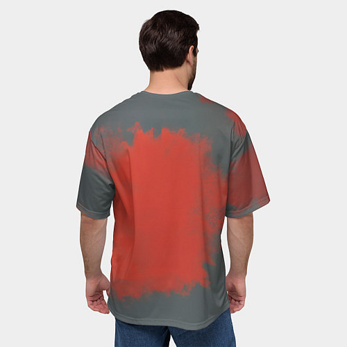 Мужская футболка оверсайз Гомер в футболке Linkin Park / 3D-принт – фото 4