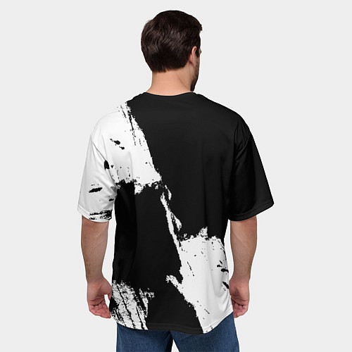 Мужская футболка оверсайз Трэйл Блэйзерс - брызги красок / 3D-принт – фото 4