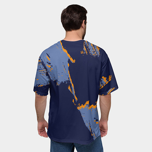 Мужская футболка оверсайз Мемфис Гриззлис - логотип команды / 3D-принт – фото 4