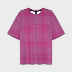 Мужская футболка оверсайз Checkered pink