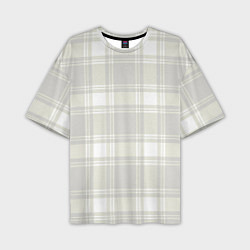 Футболка оверсайз мужская Checked white completely, цвет: 3D-принт