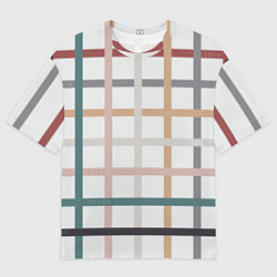 Футболка оверсайз мужская Плетенка пастельная, цвет: 3D-принт