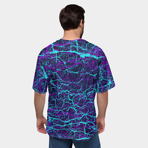 Мужская футболка оверсайз Призрак самурая - неновый арт / 3D-принт – фото 4