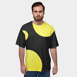 Футболка оверсайз мужская Лава лампа макро баланс абстракция, цвет: 3D-принт — фото 2