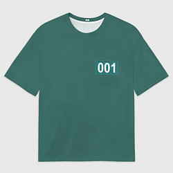 Футболка оверсайз мужская Игра кальмара 001, цвет: 3D-принт