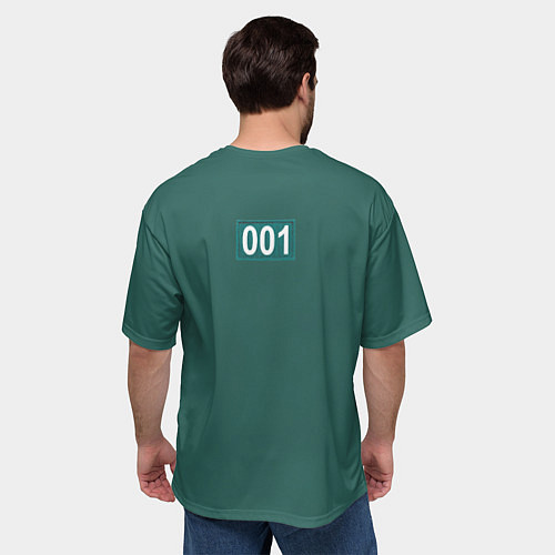 Мужская футболка оверсайз Игра кальмара 001 / 3D-принт – фото 4