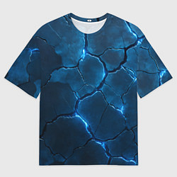 Футболка оверсайз мужская Неоновые плиты с камуфляжем, цвет: 3D-принт