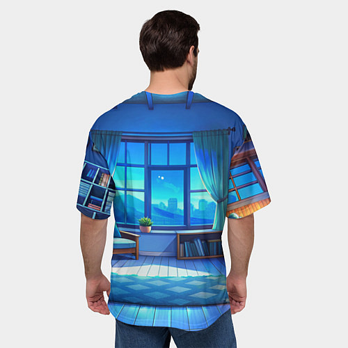 Мужская футболка оверсайз Сиратори Айра хочет спать / 3D-принт – фото 4