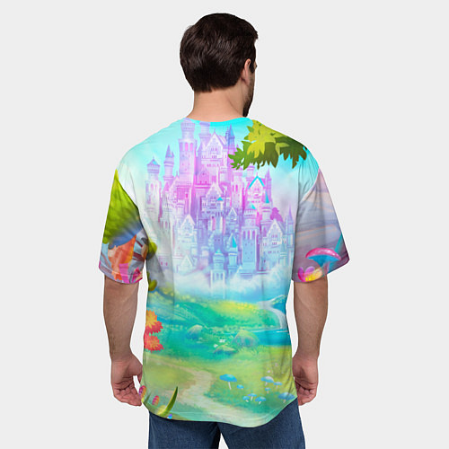 Мужская футболка оверсайз Дандадан Сиратори Айра держит мороженое / 3D-принт – фото 4