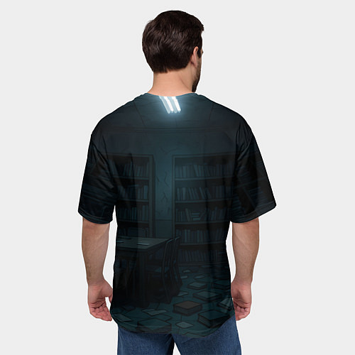 Мужская футболка оверсайз Испуганная Сиратори Айра / 3D-принт – фото 4