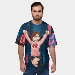 Футболка оверсайз мужская Сиратори Айра в ярости, цвет: 3D-принт — фото 2