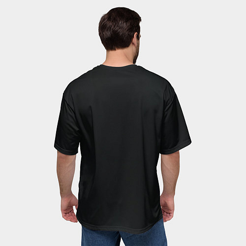 Мужская футболка оверсайз На батискаф с девушкой нападает Тилозавр ужасы / 3D-принт – фото 4