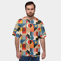Футболка оверсайз мужская Ритмы Баухауса, цвет: 3D-принт — фото 2