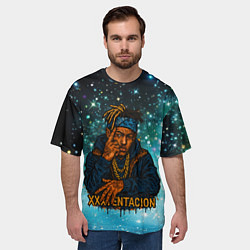Футболка оверсайз мужская XXXTentacion think about it, цвет: 3D-принт — фото 2