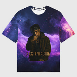 Футболка оверсайз мужская XXXTentacion - кулак, цвет: 3D-принт