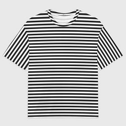 Футболка оверсайз мужская Тельняшка подводника, цвет: 3D-принт