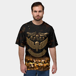 Футболка оверсайз мужская Крылья Родины ВДВ, цвет: 3D-принт — фото 2